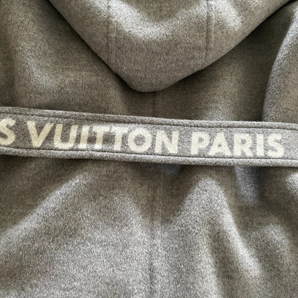 Louis Vuitton  Double Face Hooded Wrap Coat 34 - Picture 13 of 15